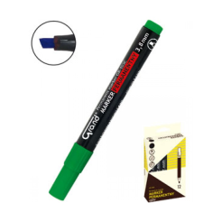 Marker permanentny zielony ścięta końcówka 12 szt. GRAND GR-103C