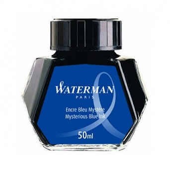 Atrament Waterman w butelce niebiesko-czarny (granatowy)