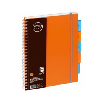 Kołobrulion A4 100 kartek pomarańczowy kratka Grand NOTObook