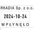 Pieczątka datownik Trodat Printy 4750 - płytka tekstu 41x24 mm - 2