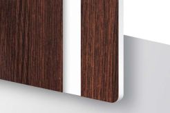 Laminat grawerski TroLase ciemny orzech/biały 1,6mm L002-206